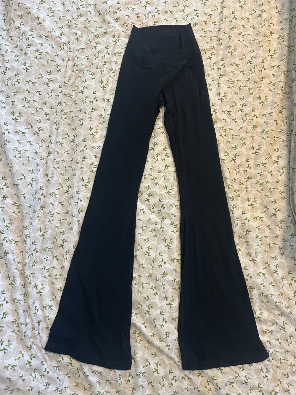 aerie Black High-Rise Flare Leggings